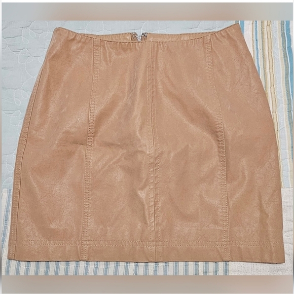 Free People Faux Leather Mini Skirt - Picture 8 of 8